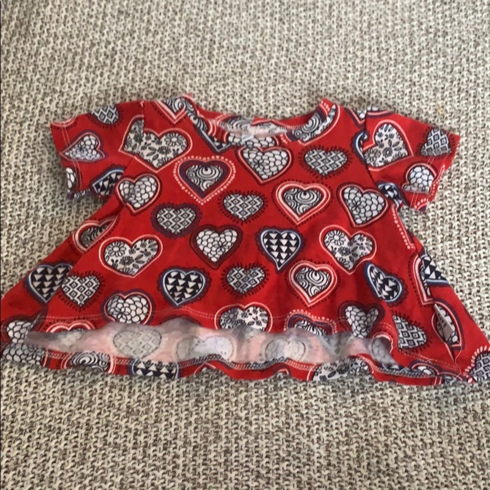 Custom made baby girl 4th of July shirt 0-3